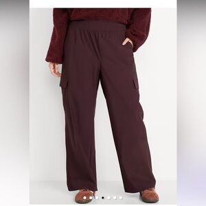 High-Waisted SleekTech Wide-Leg Cargo Pants TALL